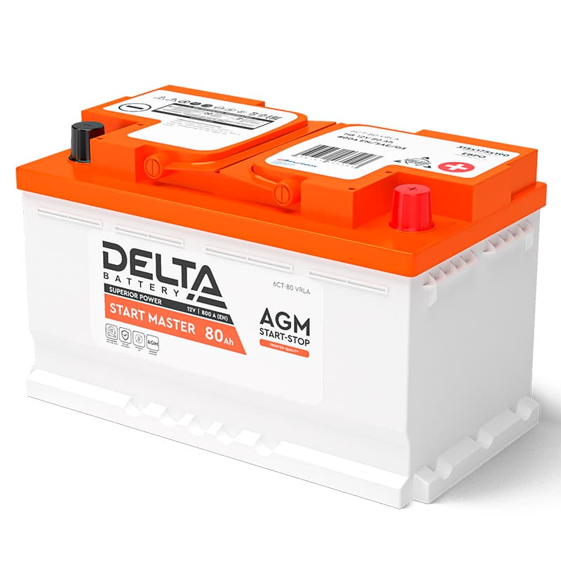 DELTA START MASTER AGM 6СТ-80.0