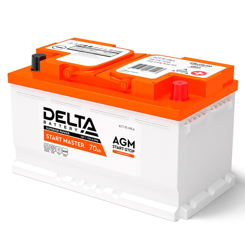 DELTA START MASTER AGM 6СТ-70.0